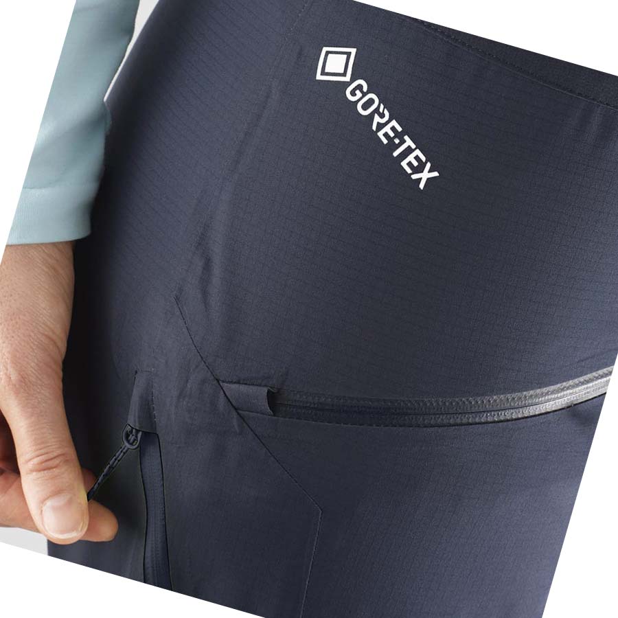 Pantalones De Esquí Salomon OUTPEAK GORE-TEX 3L Mujer Azules | MX 2333AHK